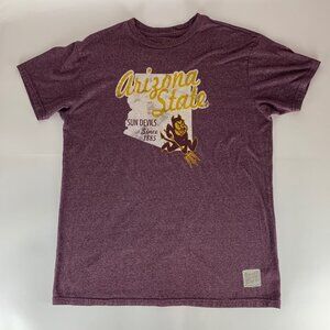 Arizona State Sun Devils NCAA Original Retro Brand Short Sleeve Shirt Mens Large